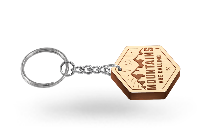 Breloki grawerowane ze sklejki