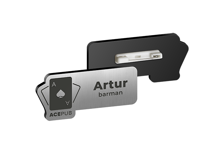 Identyfikatory grawerowane z laminatu