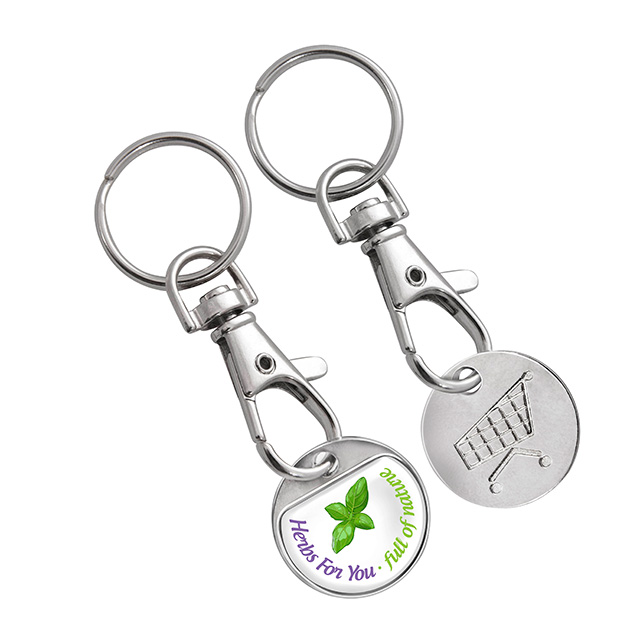 Brelok z żetonem do wózka sklepowego - 1 