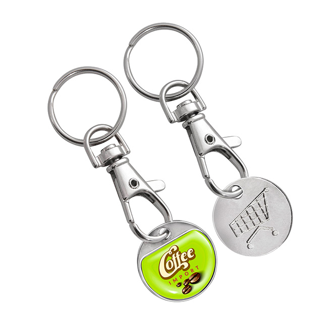 Brelok z żetonem do wózka sklepowego - 3 