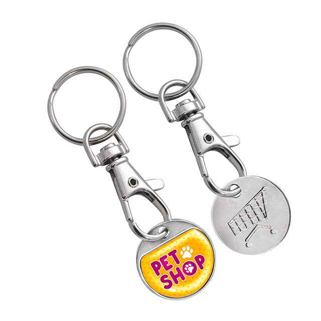 Brelok z żetonem do wózka sklepowego - 4 