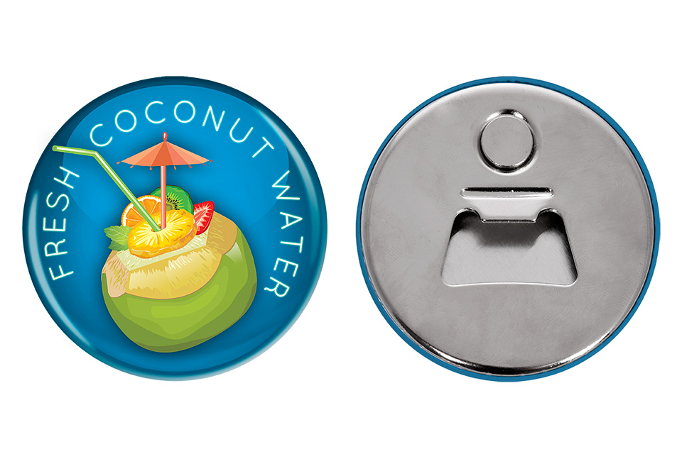 Buttony reklamowe z otwieraczem - 1 