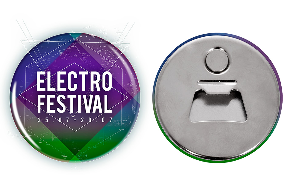 Buttony reklamowe z otwieraczem - 5 