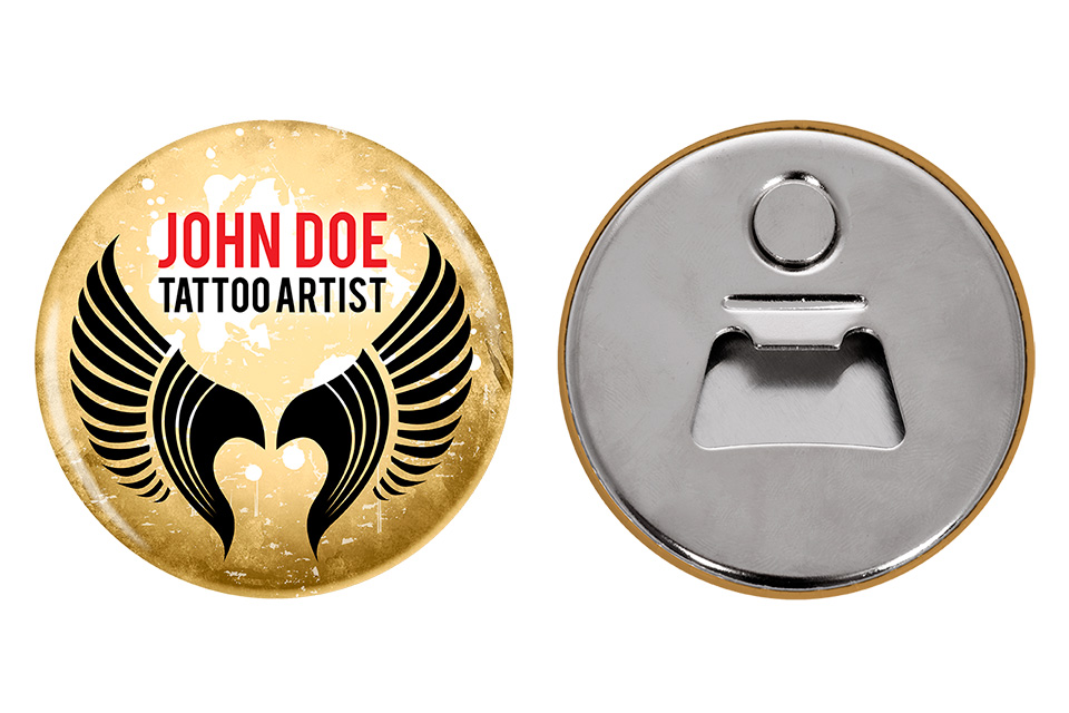 Buttony reklamowe z otwieraczem - 6 