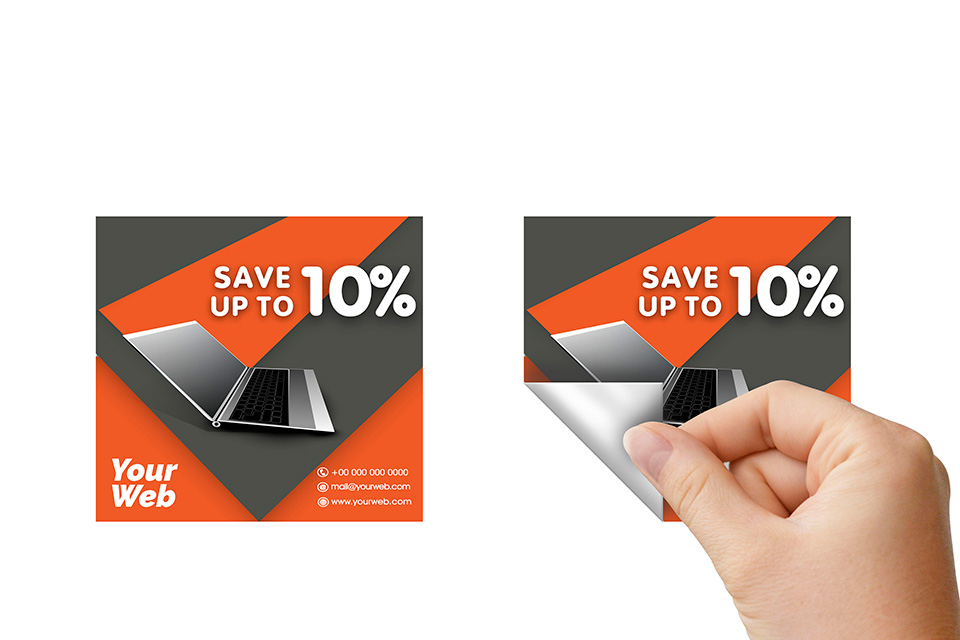 Naklejki reklamowe wielorazowe - 1 