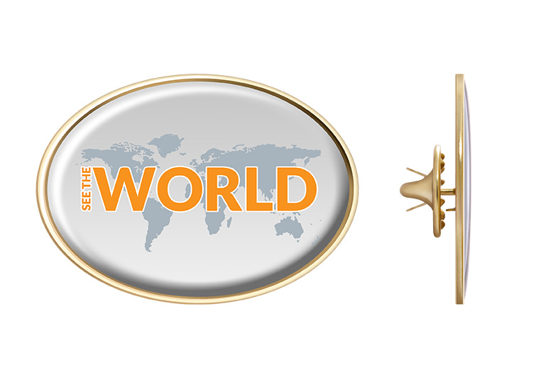 Pinsy reklamowe 3D z ramką - 4 